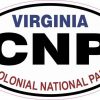 Oval Colonial National Park Sticker
