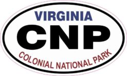 Oval Colonial National Park Sticker