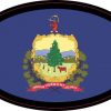 Oval Vermont Flag Sticker