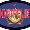 Oval Vermont Flag Montpelier Sticker