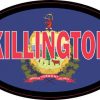 Oval Vermont Flag Killington Sticker