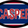 Oval Wyoming Flag Casper Sticker