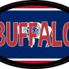 Oval Wyoming Flag Buffalo Sticker