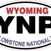Oval Yellowstone National Park Sticker
