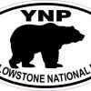 Bear Oval Yellowstone National Park Sticker