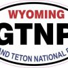 Oval Grand Teton National Park Sticker