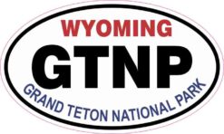Oval Grand Teton National Park Sticker