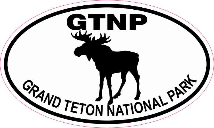 Moose Oval Grand Teton National Park Sticker