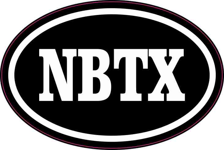 3in x 2in Oval NBTX New Braunfels Texas Sticker - Image 2