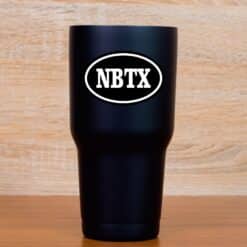3in x 2in Oval NBTX New Braunfels Texas Sticker