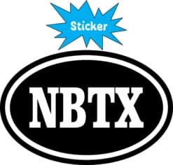 3in x 2in Oval NBTX New Braunfels Texas Sticker