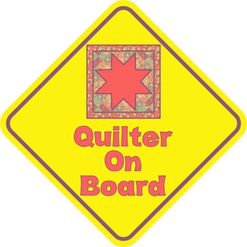 Quilter On Board Magnet