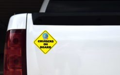 Alternative view of 6in x 6in Cruisers On Board Sticker