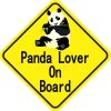 Panda Lover On Board Magnet
