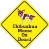 Chihuahua Mama On Board Sticker