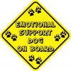 Emotional Support Dog On Board Magnet