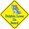 Dolphin Lover On Board Magnet