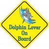 Dolphin Lover On Board Sticker