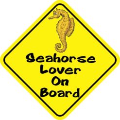 Seahorse Lover On Board Sticker