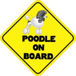 Poodle On Board Sticker