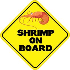 Shrimp on Board Sticker