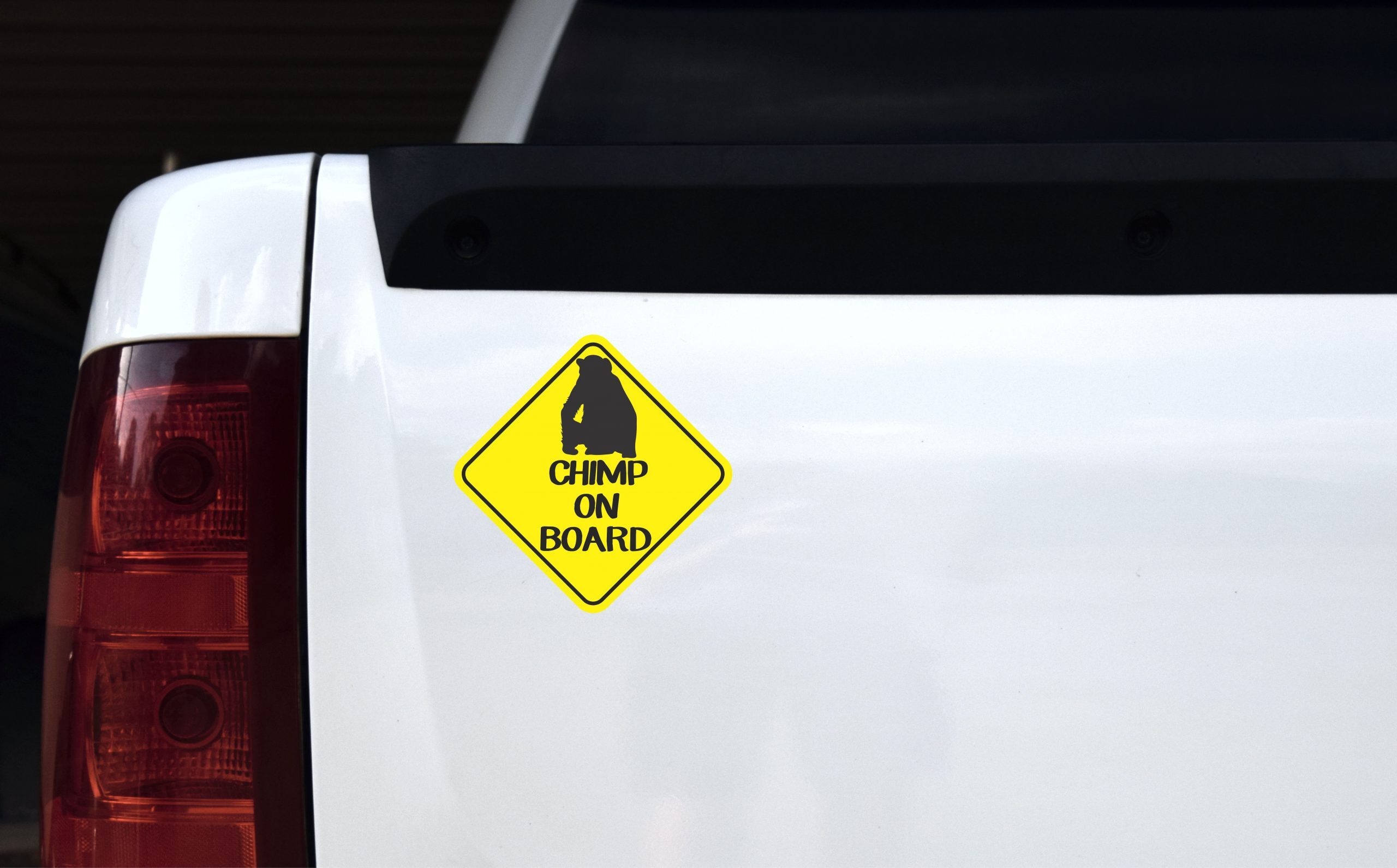 6in x 6in Chimp On Board Magnet - Image 2