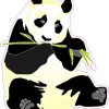 Right-Facing Panda Sticker