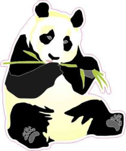 Right-Facing Panda Sticker