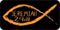 Christian Fish Jeremiah 29:11 Magnet