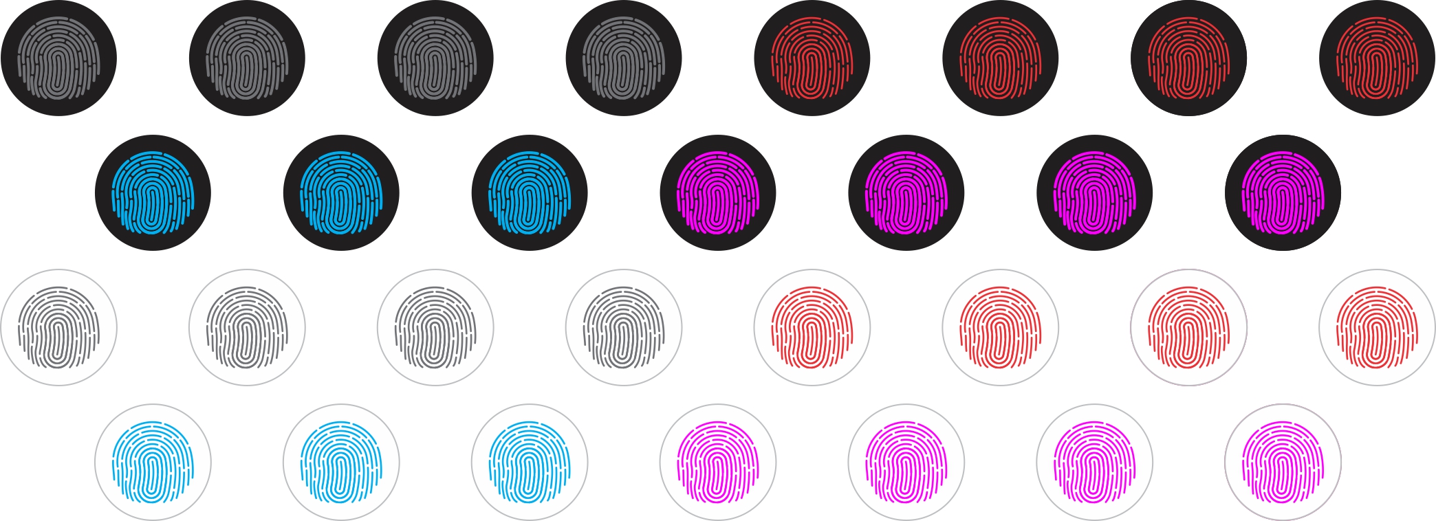 Thumbprint Home Key Button Dots™