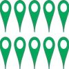Green Map Pointer Stickers