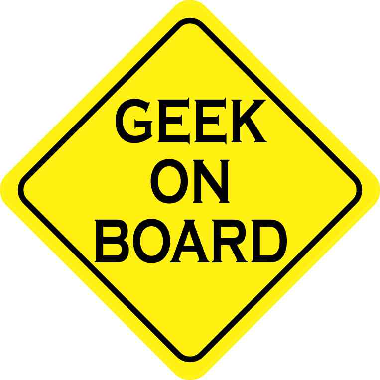 Geek On Board Magnet