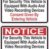 Audio and Video Recording Consent Magnets