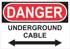 Danger Underground Cable Magnet