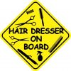 Hair Dresser On Board Magnet