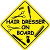 Hair Dresser On Board Sticker