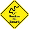 Snakes On Board Sticker