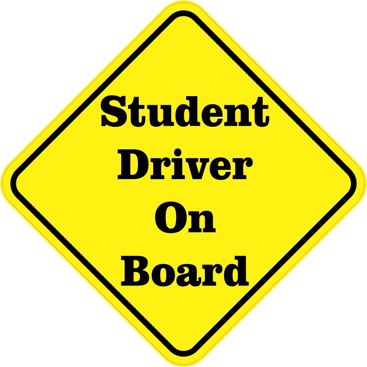 Student Driver On Board Sticker