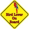 Bird Lover On Board Sticker