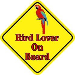 Bird Lover On Board Sticker