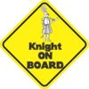Knight On Board Sticker