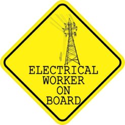 Electrical Worker On Board Magnet