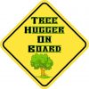 Tree Hugger On Board Sticker