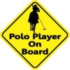 Polo Player On Board Sticker