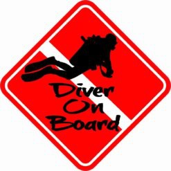 Swimming Diver On Board Magnet