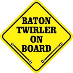 Baton Twirler On Board Magnet