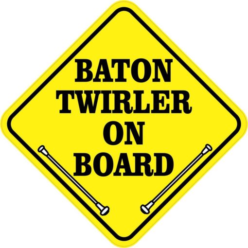 Baton Twirler On Board Magnet