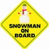 Snowman On Board Sticker