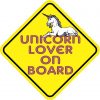 Unicorn Lover On Board Sticker