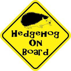 Hedgehog On Board Sticker